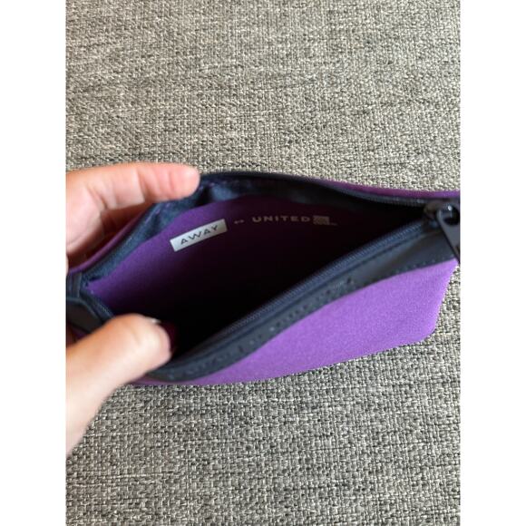 Away x United Lightweight Purple Amenity Travel Pouch - Picture 3 of 5